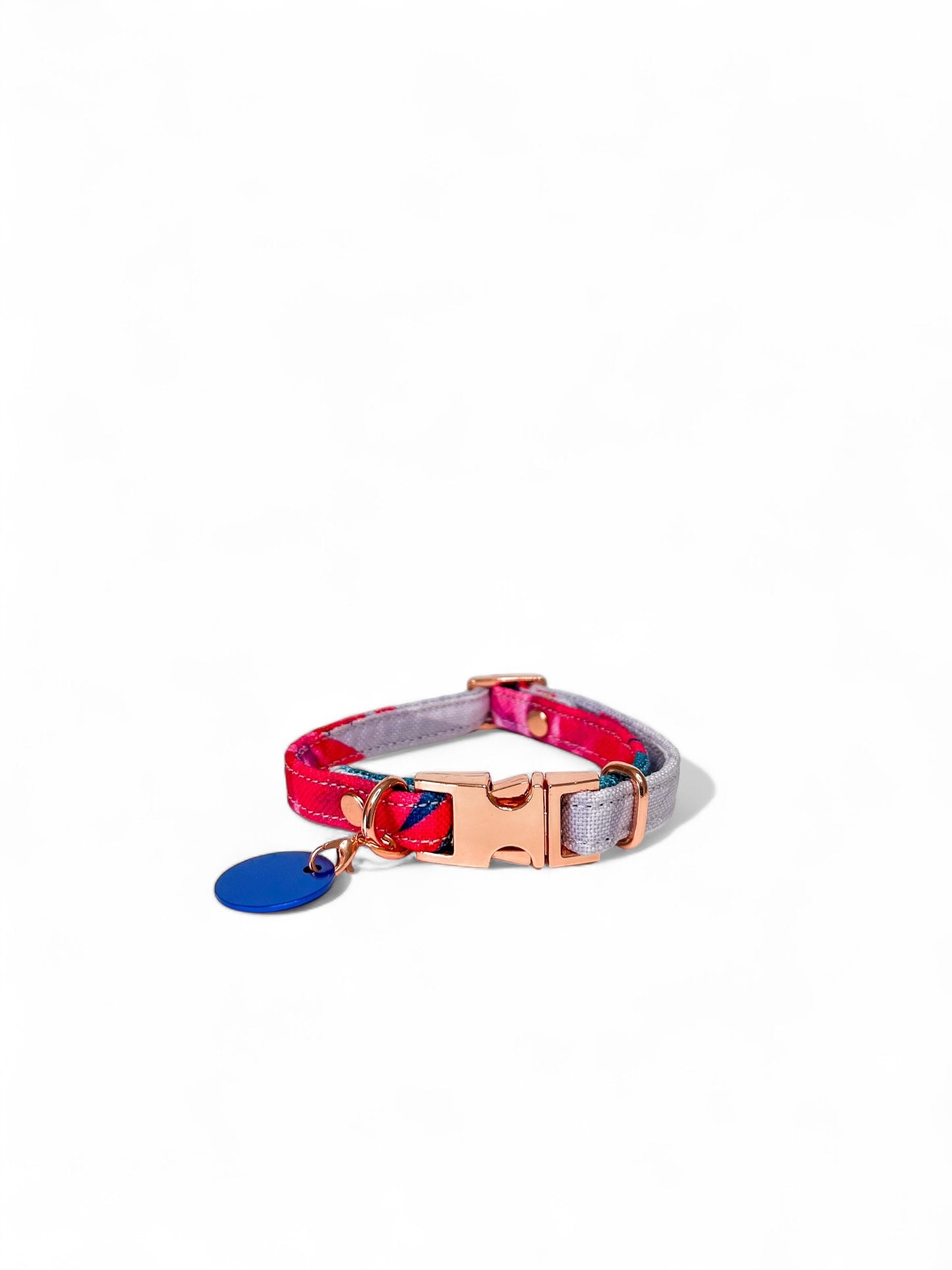 CAT COLLAR "FLOWERS" WITH ID TAG