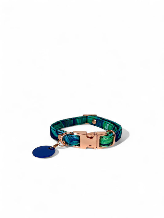 Cat collar with ID tag "jungle"