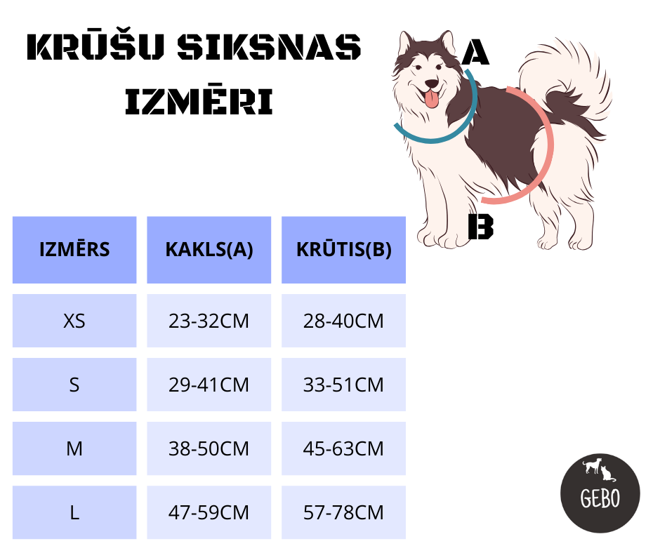 Harness size guide