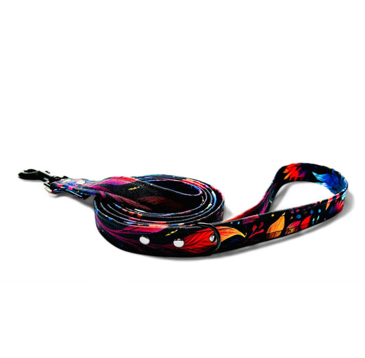 Falling leaves dog leash