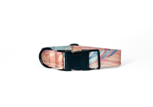 Personalised dog collar "feathers"