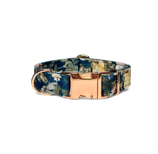 Personalised dog collar "rose garden"