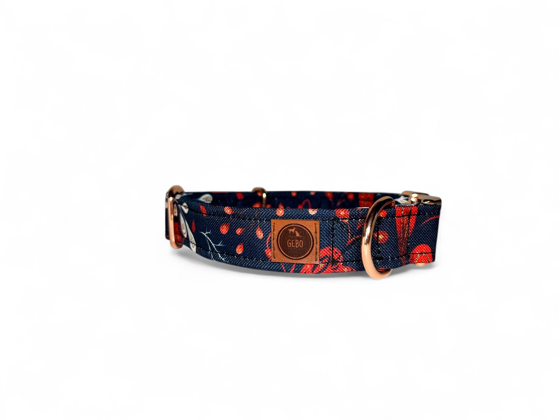 Personalised dog collar "winter forest"